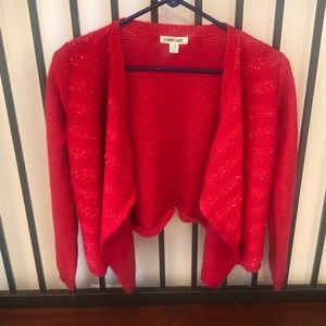 *Fun and sparkly girls cardigan sweater